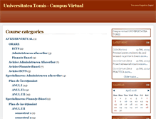 Tablet Screenshot of campus.univ-tomis.ro